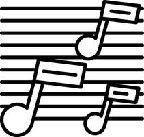 Music notes on a white background vector