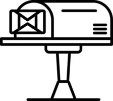 Mailbox icon illustration vector