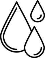 Water drop icon coloring pages vector