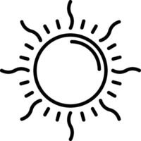 Sun icon illustration vector