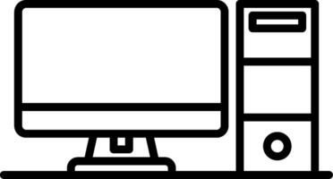 Computer monitor icon vector