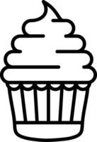 Cupcake coloring pages free printable vector