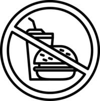 No food sign vector