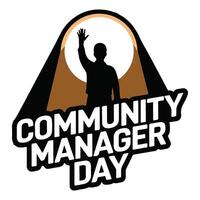 Design of the Celebration for Community Manager Appreciation Day vector