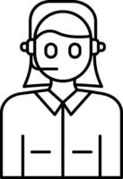 Call center agent icon vector