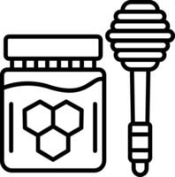 Honey and honeycomb icon vector