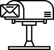 Mailbox icon illustration vector