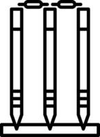 Pencils icon on white background vector