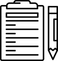 Clipboard and pen icon vector