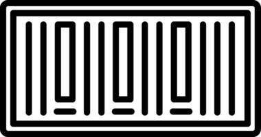 A black and white image of a barcode vector