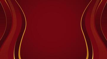 Abstract Luxury Red and Gold Waves Background. Elegant Gold Lines Background. For Luxury Banner Background vector