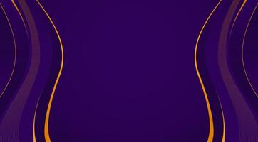 a purple and gold background with a wavy design vector