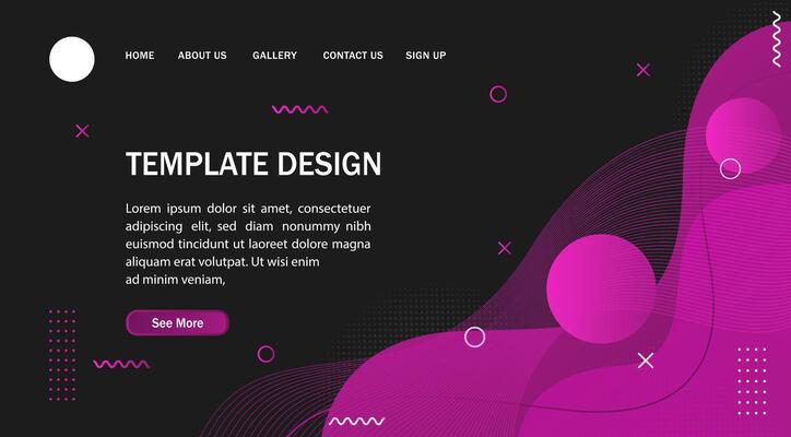Purple Abstract background fluid wave banner. Modern background design