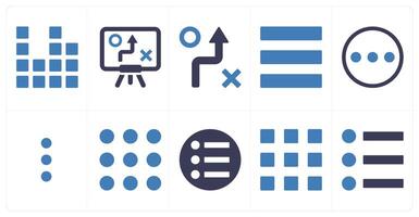 A set of 10 mix icons as diagram, strategy, menu bar vector