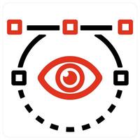 vision and eye icon concept vector