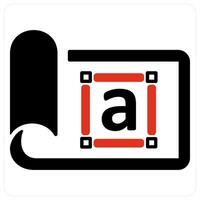 style and text tool icon concept vector