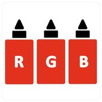 rgb and color icon concept vector
