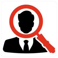 Search Profile and man icon concept vector