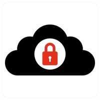 Cloud Security and cloud icon concept vector
