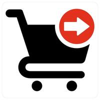 Send to Cart and cart icon concept vector