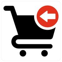 Recieved Cart Item and shop icon concept vector