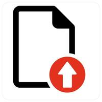 Upload File and file icon concept vector