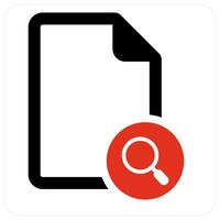 Search File and file icon concept vector