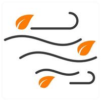 Wind and Sun icon concept vector