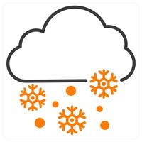 Snow and ice icon concept vector