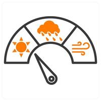 Barometer and clicmate icon concept vector