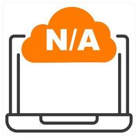 Not Available and absent icon concept vector
