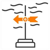 Wind Direction and arrow icon concept vector