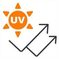 UV and light icon concept vector