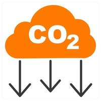 Co2 and gas icon icon concept vector