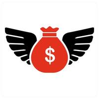 Loan and money icon concept vector