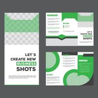 Elegant Corporate Tri-Fold Brochure Template vector
