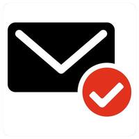 Verified Message and email icon concept vector