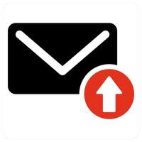 Send Mail and send icon concept vector