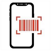 Mobile Code Bar and scan icon concept vector