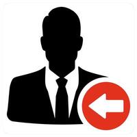 Recieved Profile and user icon concept vector