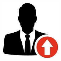 Upload Profile and user icon concept vector