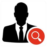 Search Profile and friend icon concept vector