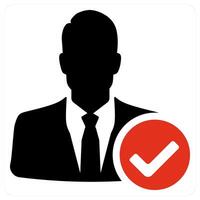 Verified Profile and user icon concept vector