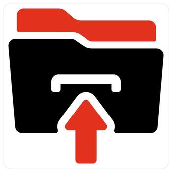 Folder Upload and Folder icon concept vector