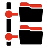 Folder Tree and Folder icon concept vector