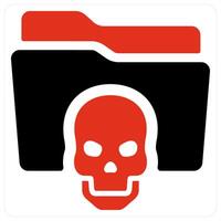 Confidential Folder and Folder icon concept vector