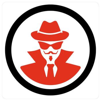 Hacker and spy icon concept vector