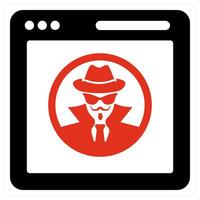 Spy and privacy icon concept vector