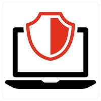 Laptop Security and data icon concept vector