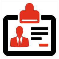 Id Card and user id icon concept vector